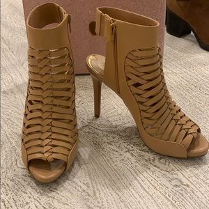 High Heeled sandal booties